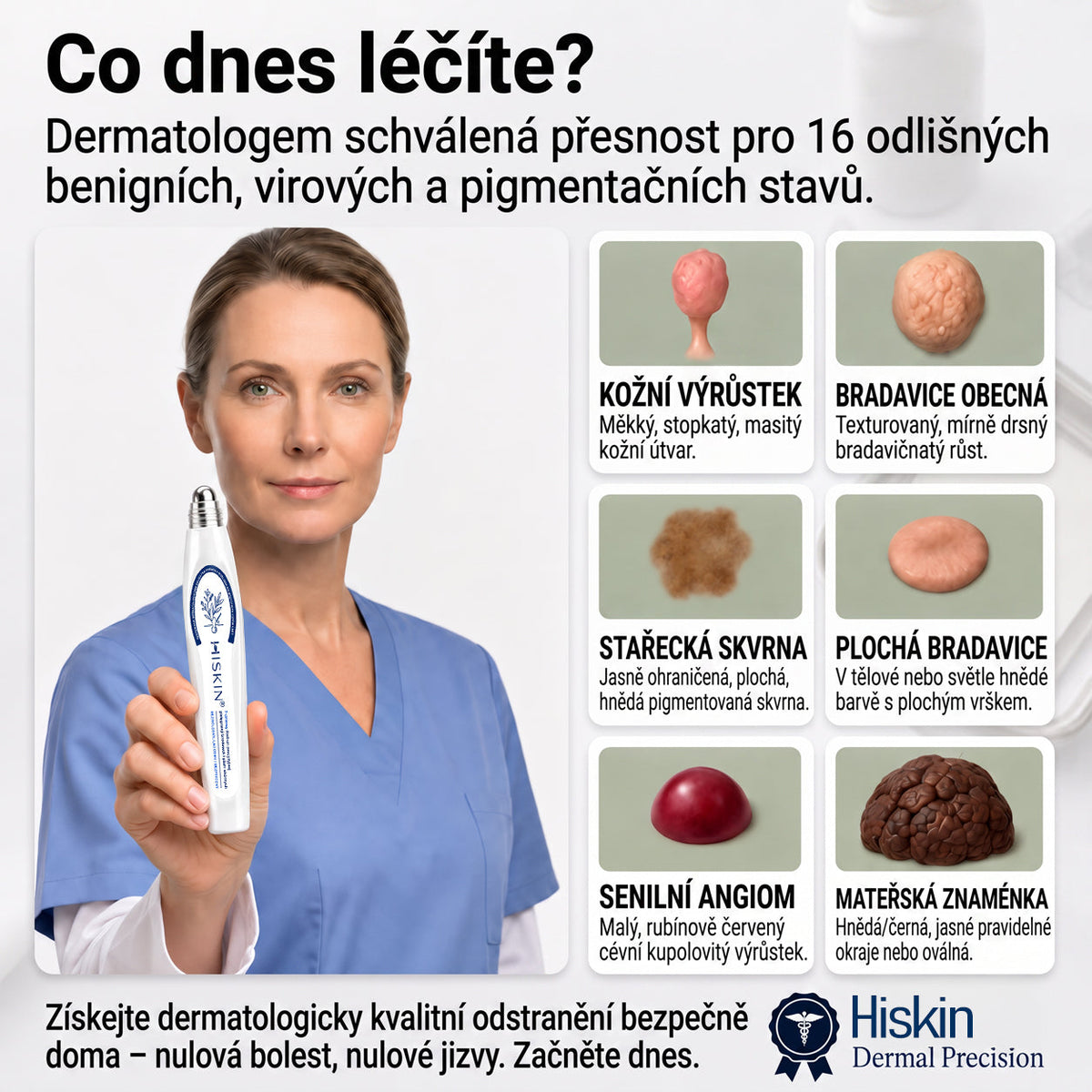 💙💙Oficiální značkový obchod | Hiskin® 7denní odstraňovač skvrn a pigmentových skvrn (Bezbolestný rollerball bez jizev)🐬