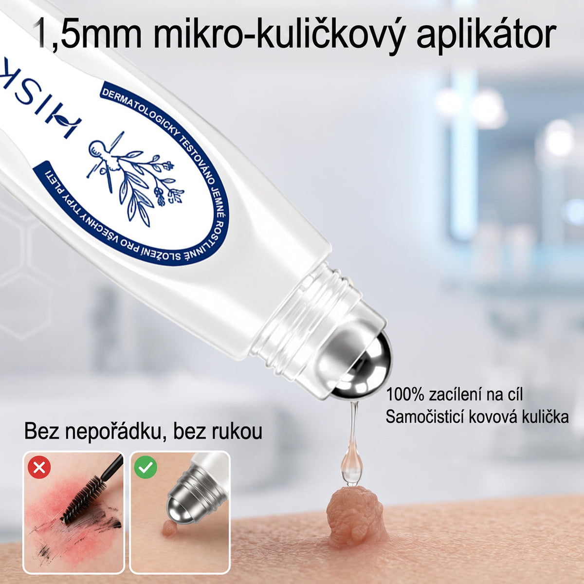 💙💙Oficiální značkový obchod | Hiskin® 7denní odstraňovač skvrn a pigmentových skvrn (Bezbolestný rollerball bez jizev)🐬