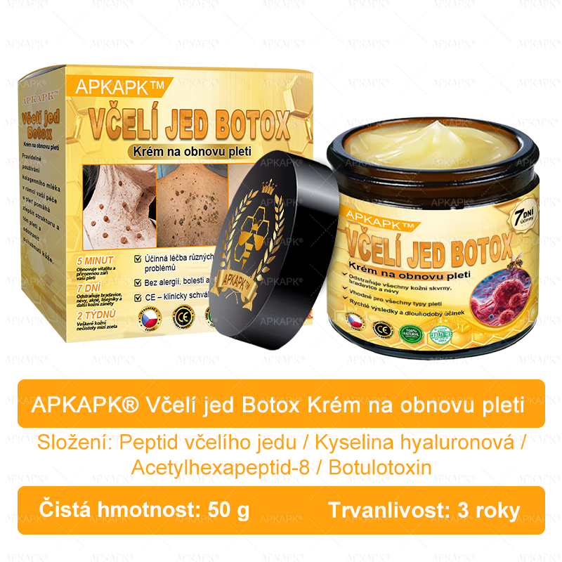 Vyrobeno a odesláno z České republiky 🐝🔥🔥 𝖠𝖯𝖪𝖠𝖯𝖪® Včelí jed Skin Regenerační krém